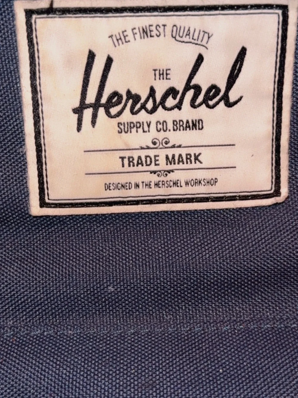 Herschel Supply Company Navy Backpack with Brown Straps